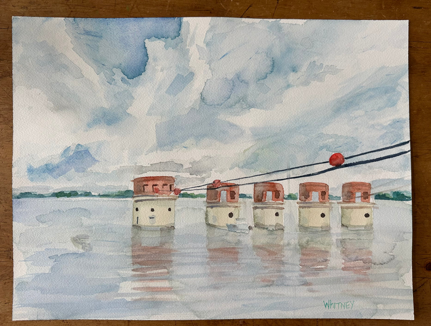 Lake Murray Towers - 12”x16”