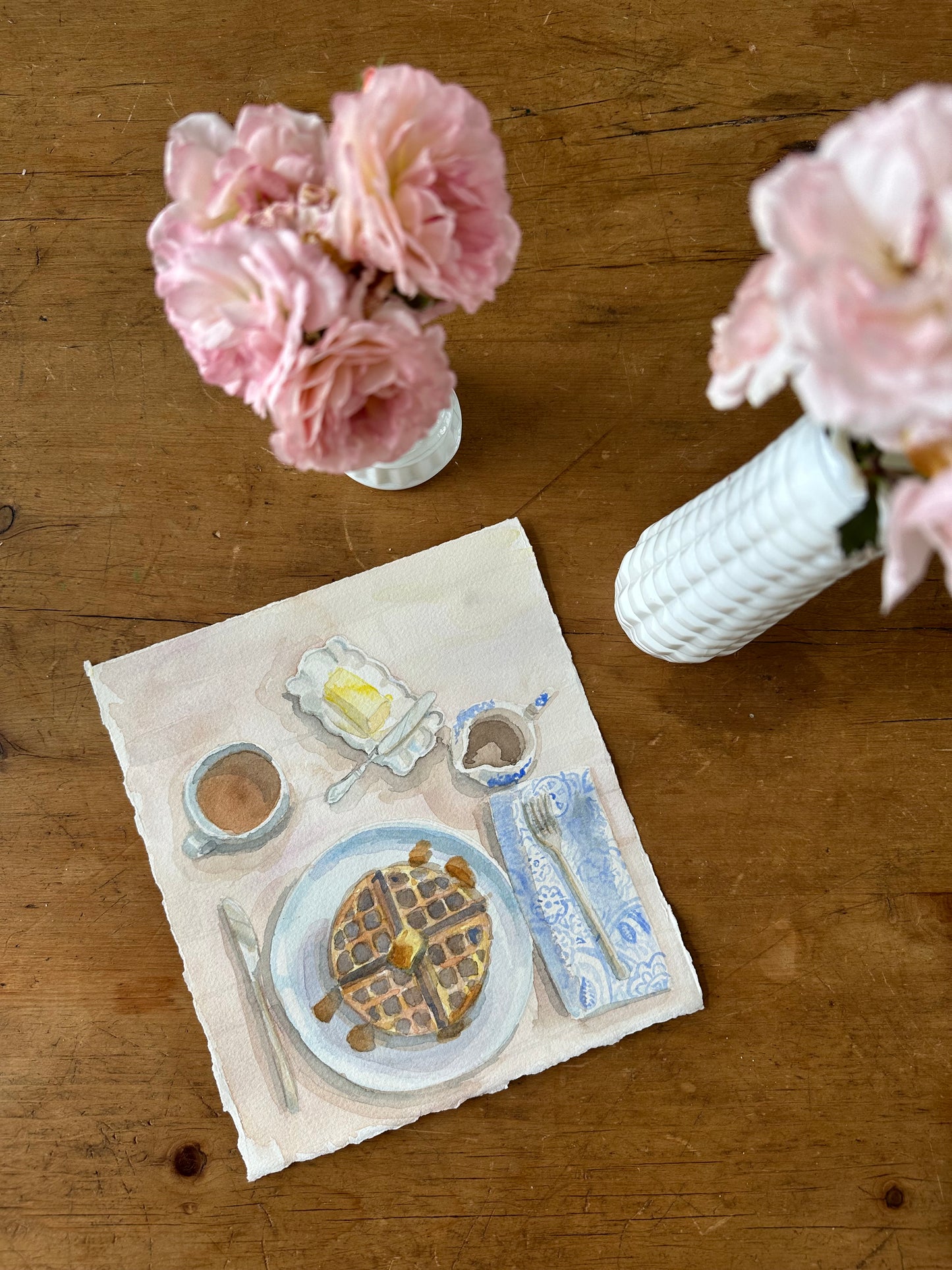 Saturday Morning Waffles - 9”x8”