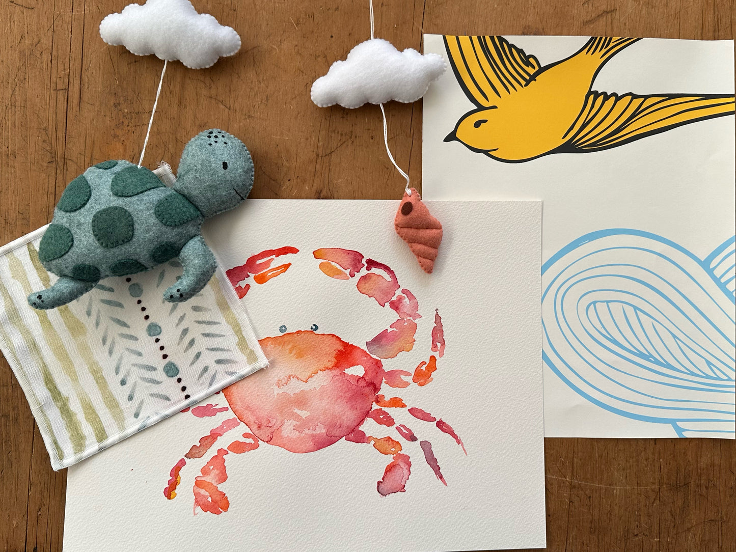 Fresh caught crab Print