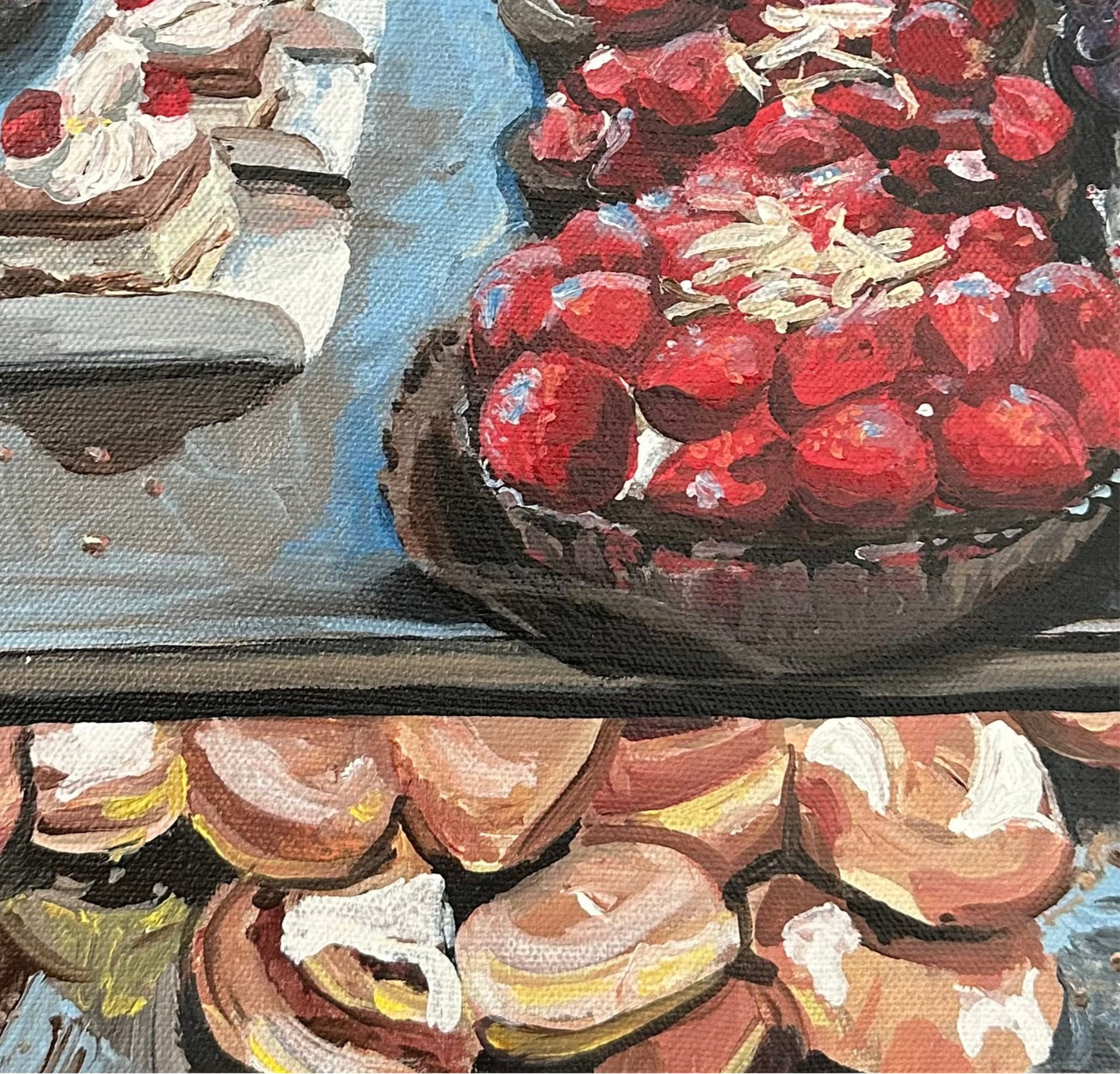 Danish Pastry Counter Print