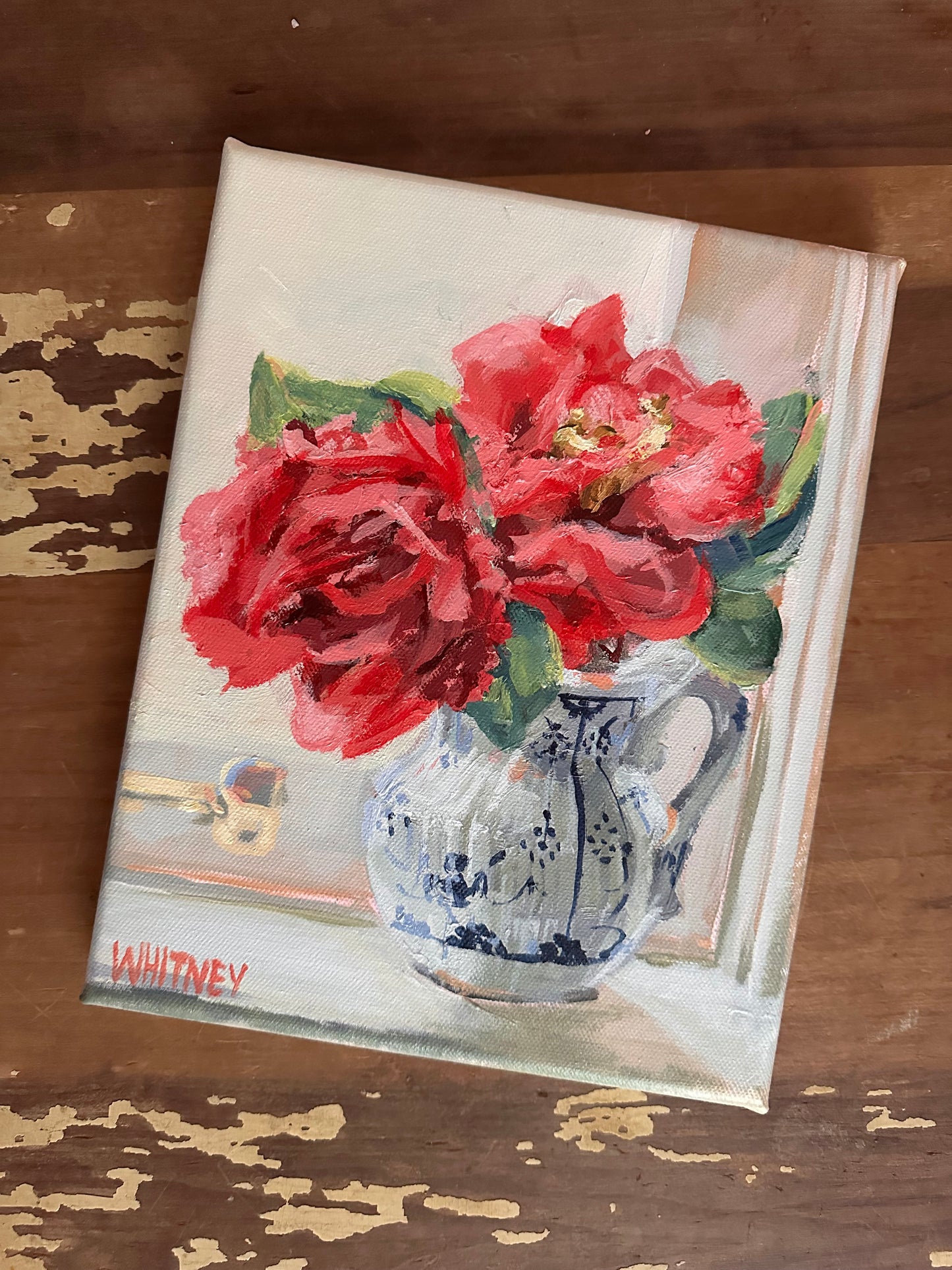 Saturday Morning Camellias (10x8”)