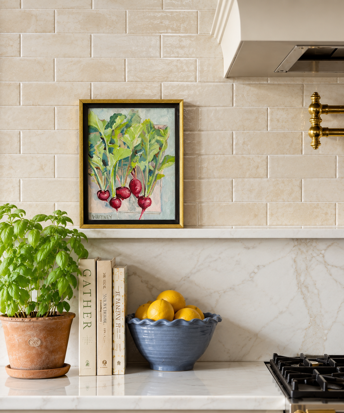 Fresh Radishes - 10”x8” (framed)