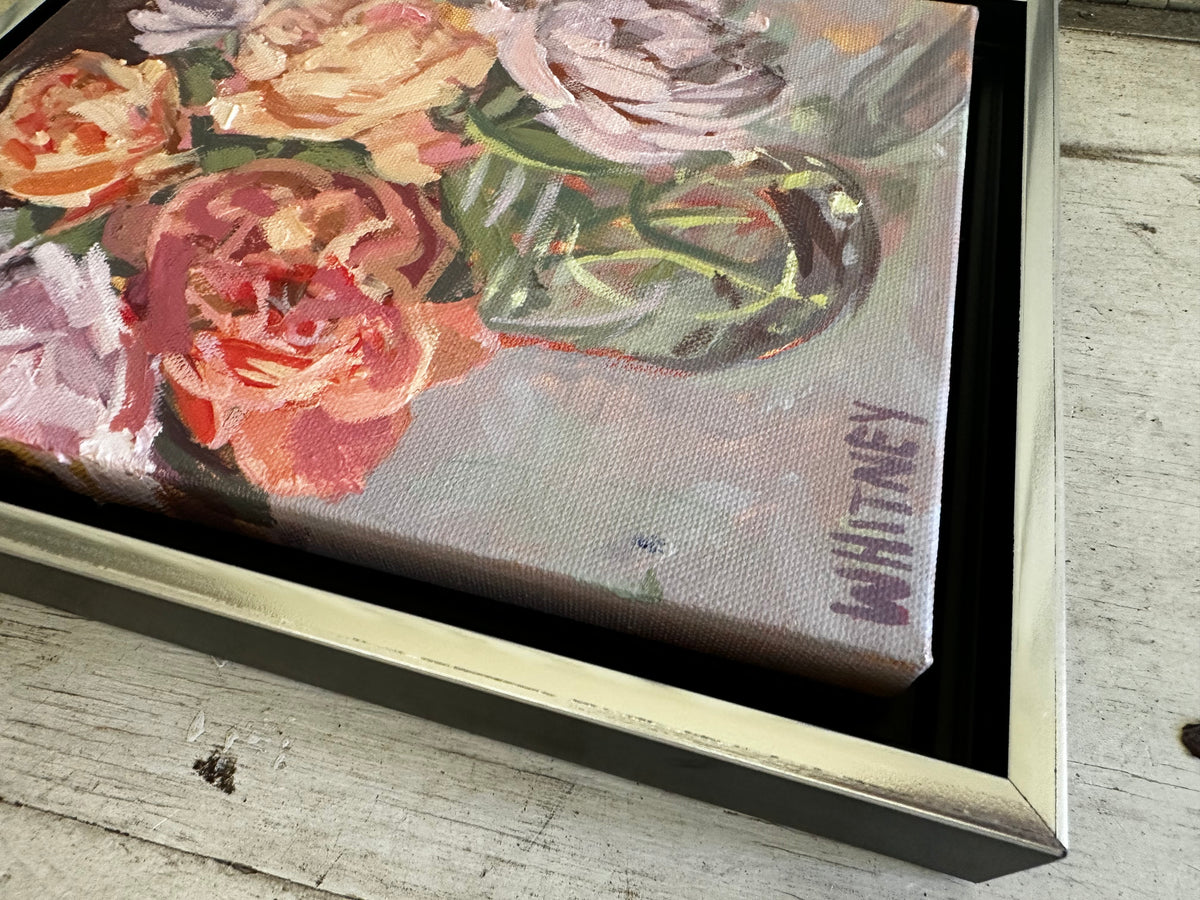 Mason Jar Bouquet (8x10”- framed)
