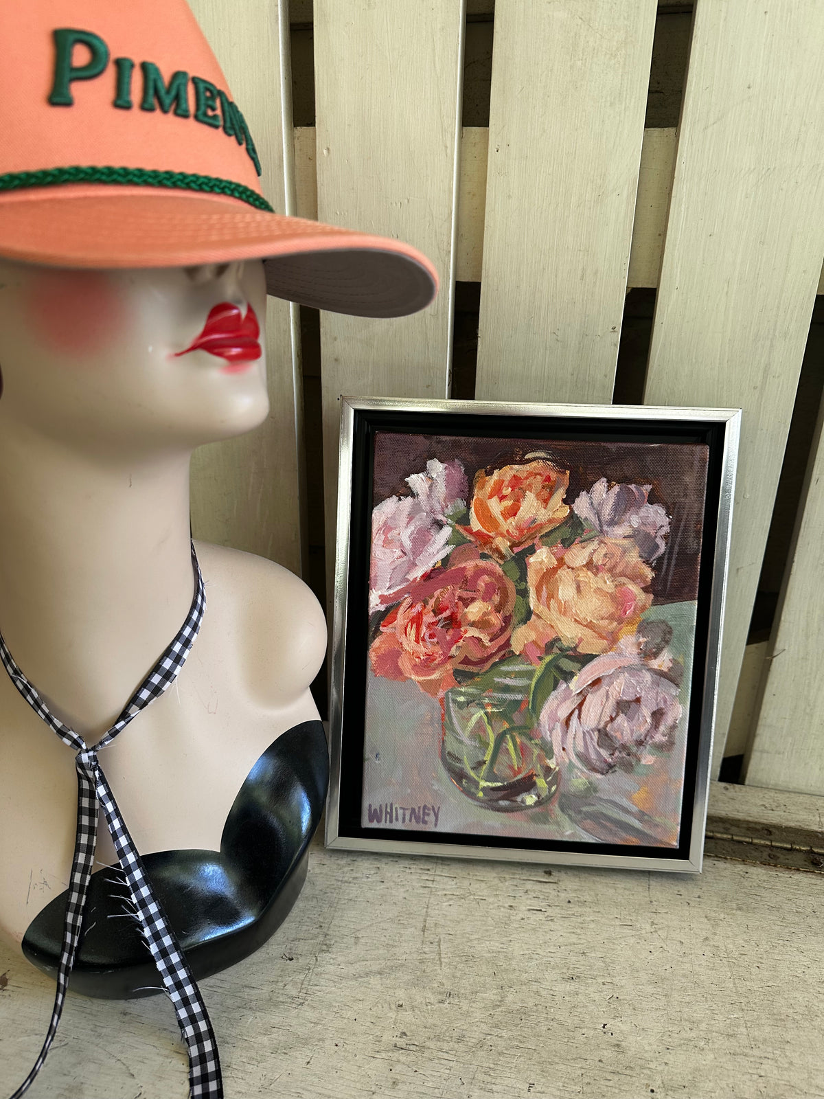 Mason Jar Bouquet (8x10”- framed)