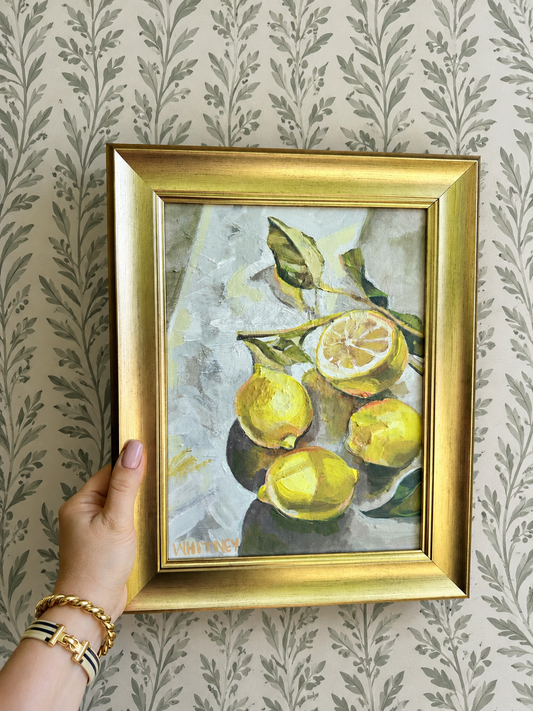 Lemoncello- (framed) 12x9”