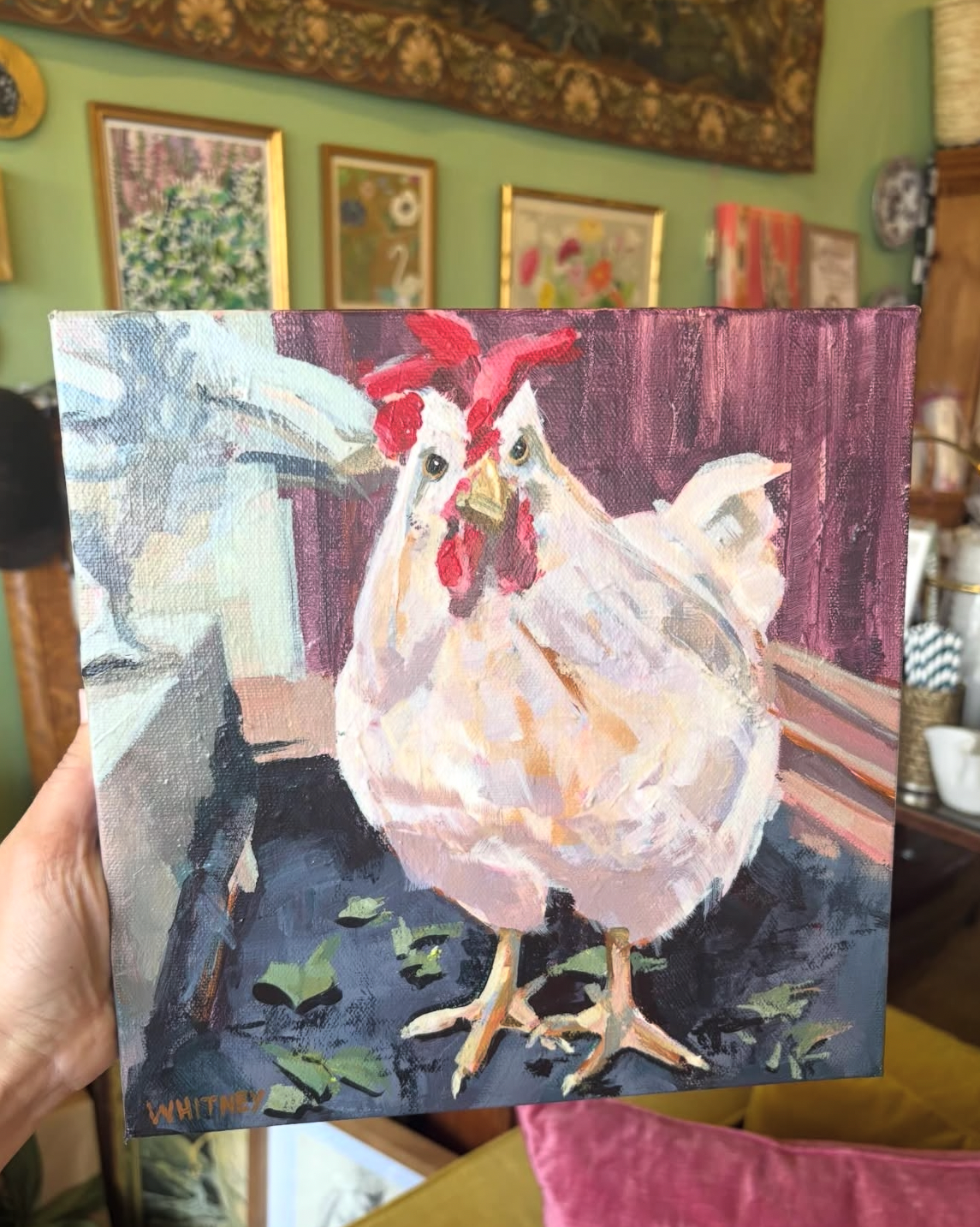 Lola- (framed) 10”x10”