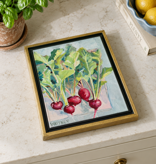 Fresh Radishes - 10”x8” (framed)